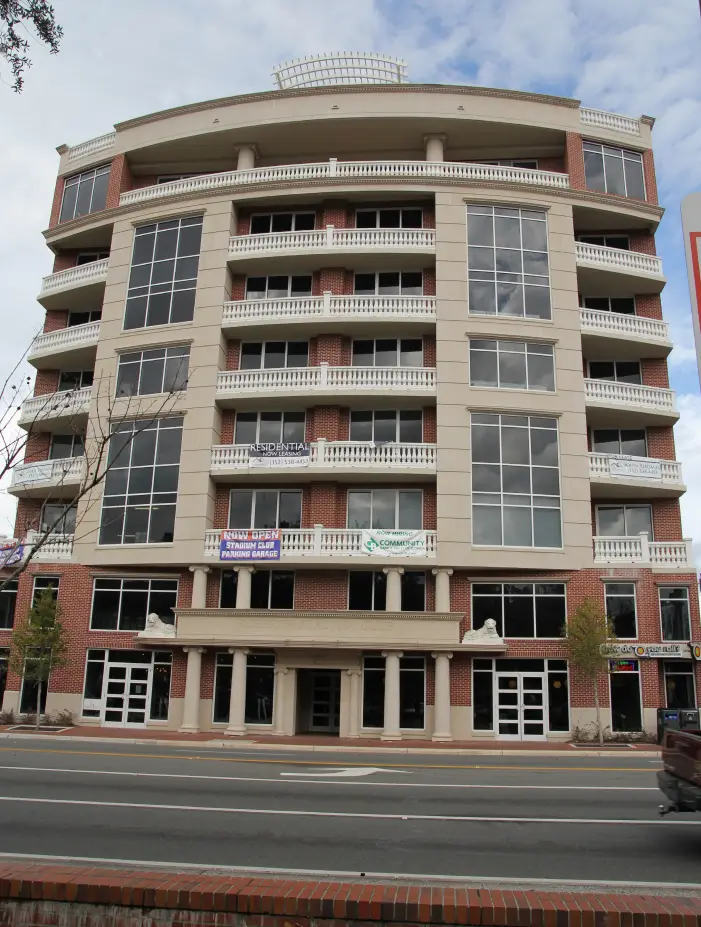 Front view of Roberts’ Stadium Club located across from Ben Hill Griffin Stadium, in Gainesville, Florida.